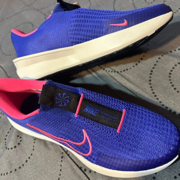 NIKE INTERACT RUNNING EASY ON PURPLE & PINK SHOES SIZE 10.5 WOMEN NEW NO BOX $85 - Picture 3 of 5